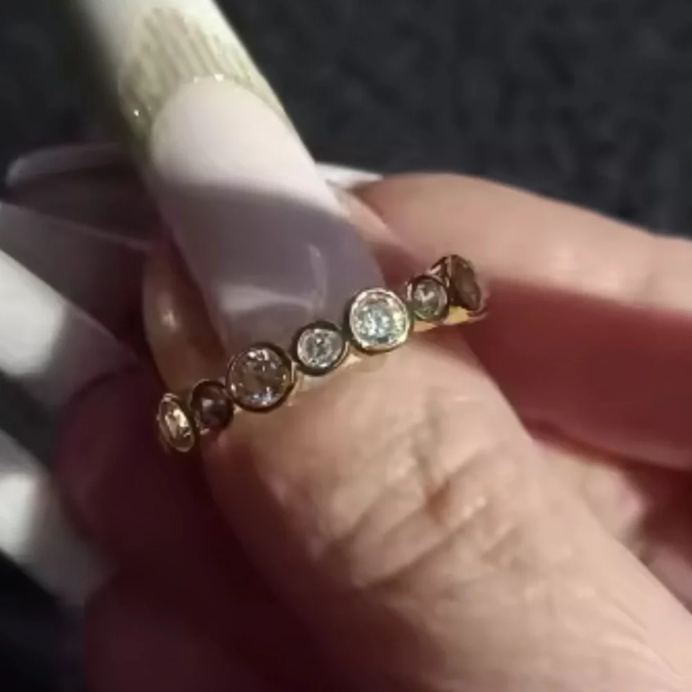 Celeste Gold Bezel Diamond Ring - Picture 9 of 12